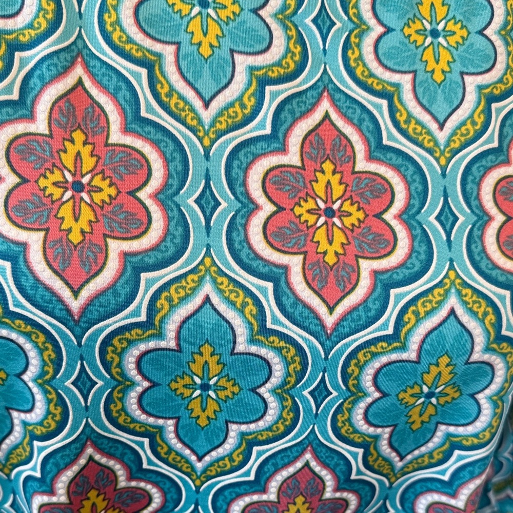 Ruby Rd Colorful Geometric Pattern Dress Size Medium - Picture 2 of 9